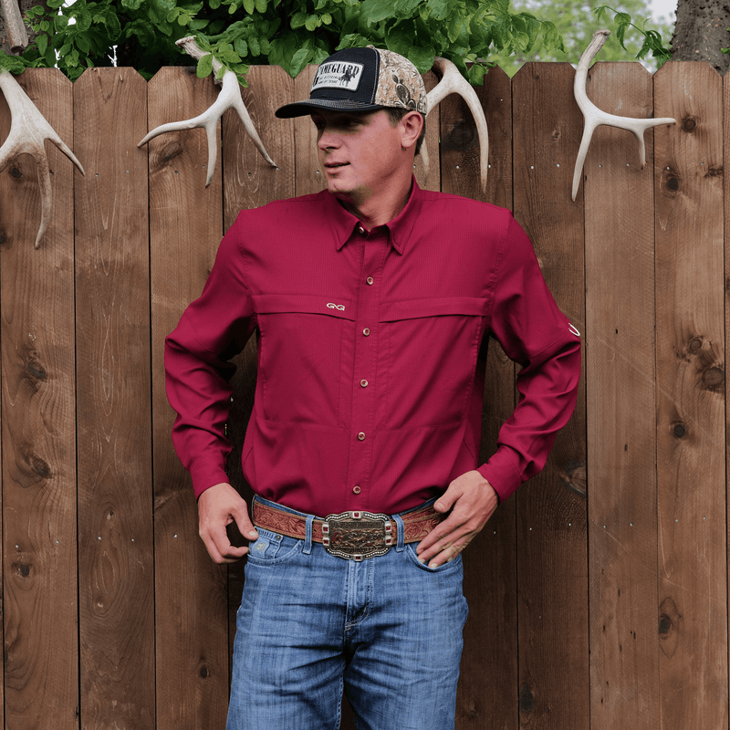 Load image into Gallery viewer, Oxblood Scout Shirt | Long Sleeve