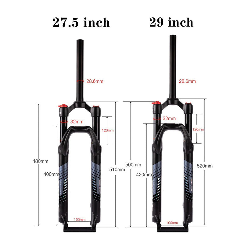 Load image into Gallery viewer, Blooke XC90 27.5/29 Inch Bicycle Front Suspension Fork