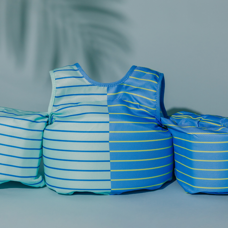 Load image into Gallery viewer, Blue Lemonade Stripe Kids Float