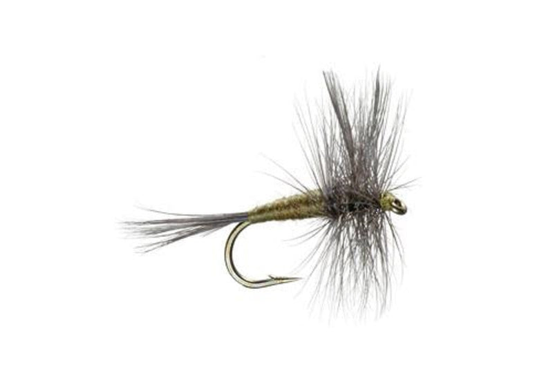 Load image into Gallery viewer, Blue Winged Olive BWO Trout Dry Fly Fishing Flies - 6 Flies Size 20