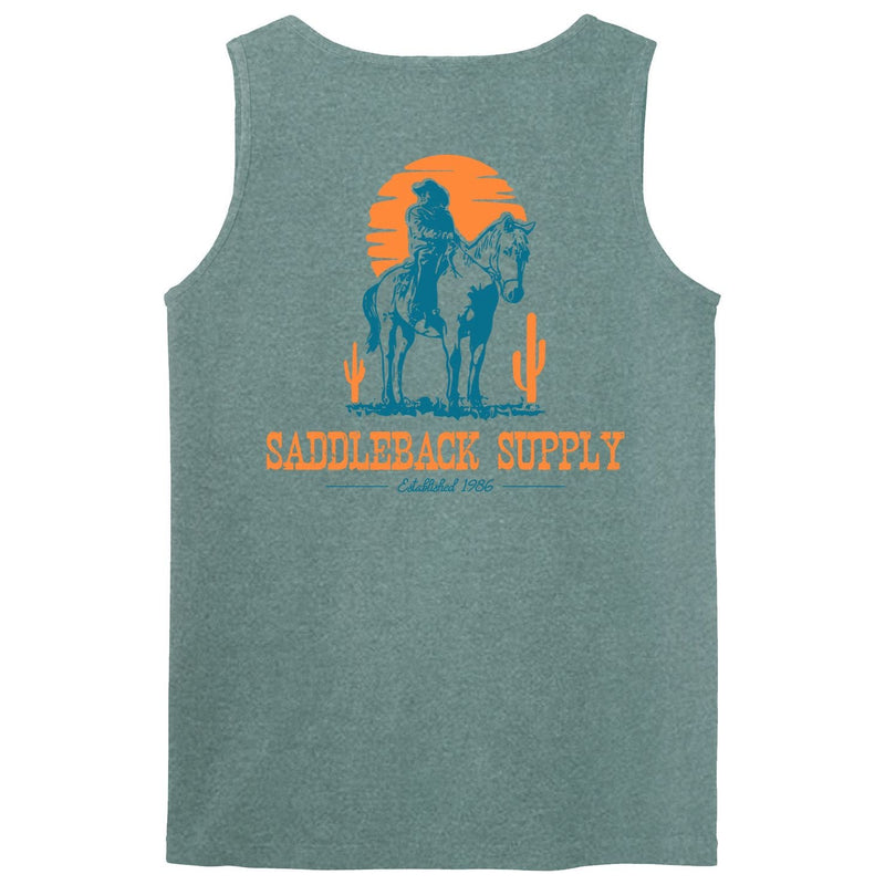 Load image into Gallery viewer, Cowboy & Trusty Steed Pigment Tank Top