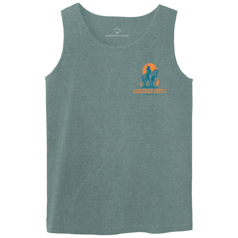 Load image into Gallery viewer, Cowboy & Trusty Steed Pigment Tank Top