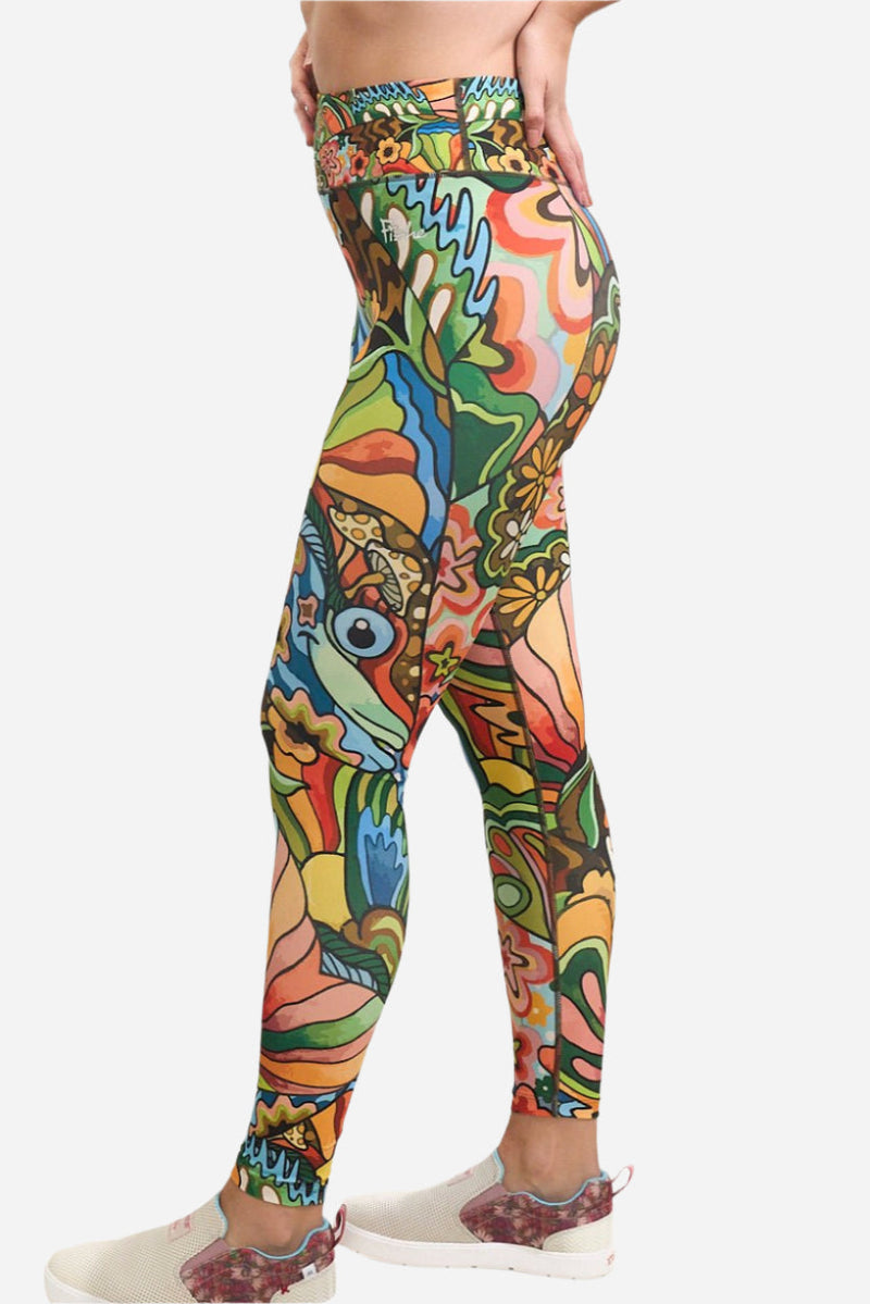 Load image into Gallery viewer, Boho Bass High-Waisted Leggings