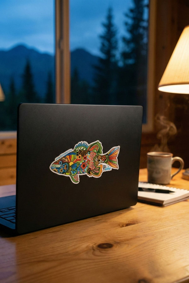 Load image into Gallery viewer, Boho Bass Sticker