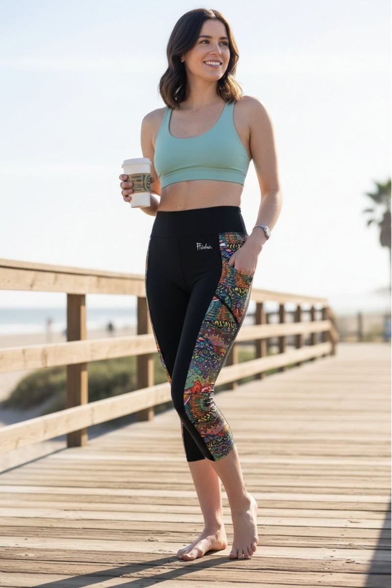 Load image into Gallery viewer, Brookie Pocket Capri Leggings