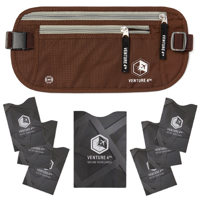 Load image into Gallery viewer, Travel Money Belt + RFID Sleeves