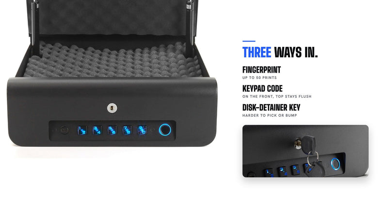 Load image into Gallery viewer, BoostedSafe Elite: Fingerprint, Key & Digital Combo