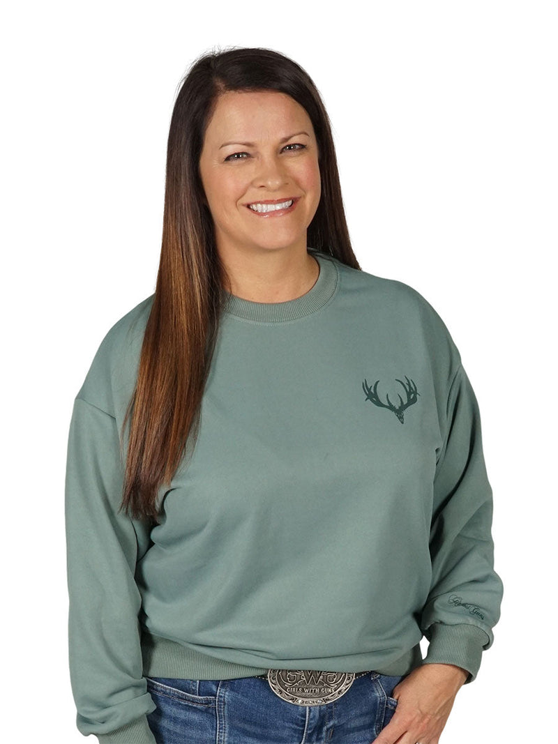 Load image into Gallery viewer, Buck Skull Crewneck