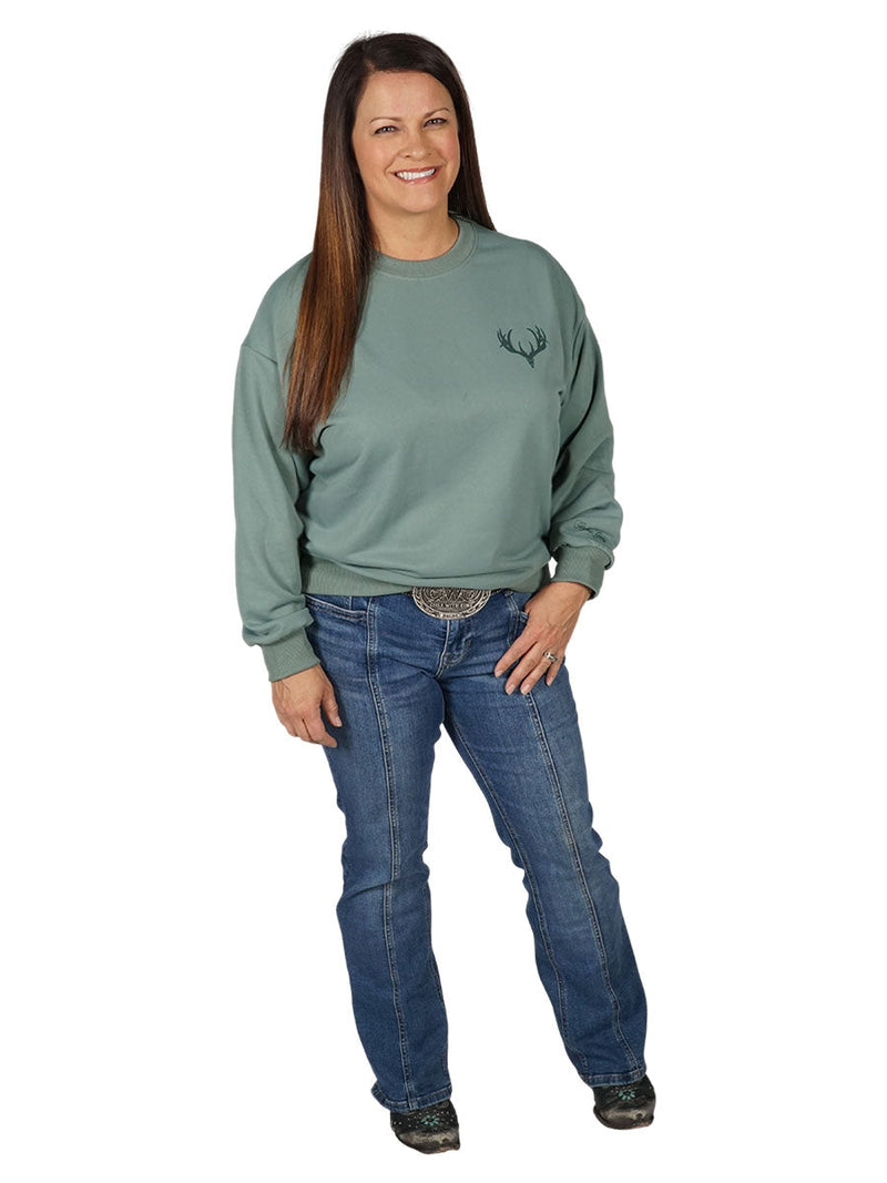 Load image into Gallery viewer, Buck Skull Crewneck