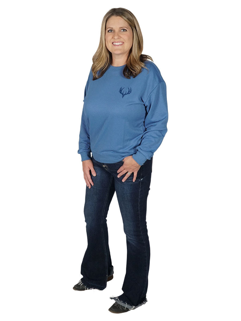 Load image into Gallery viewer, Buck Skull Crewneck