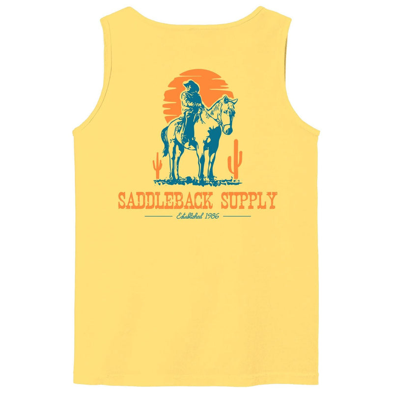 Load image into Gallery viewer, Cowboy & Trusty Steed Pigment Tank Top