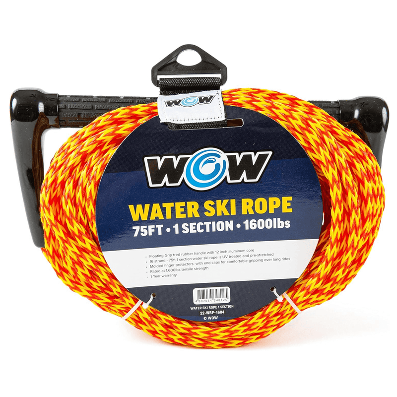 Load image into Gallery viewer, WOW Watersports 75ft Watersports Tow Rope with Floating Handle