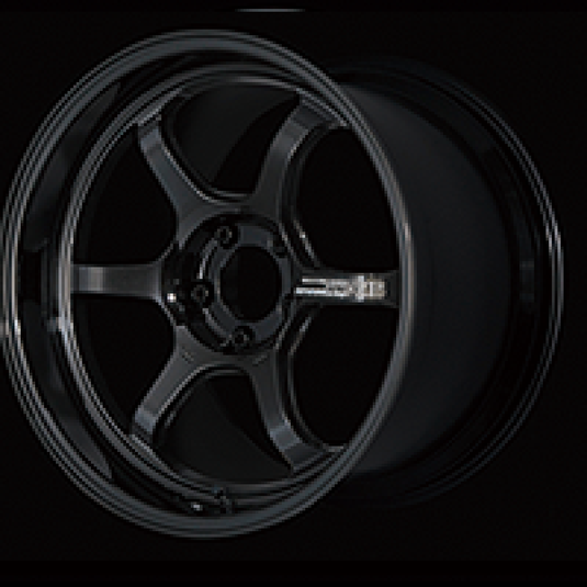 Advan R6 18x9.5 +29 5x114.3 Racing Titanium Black Wheel