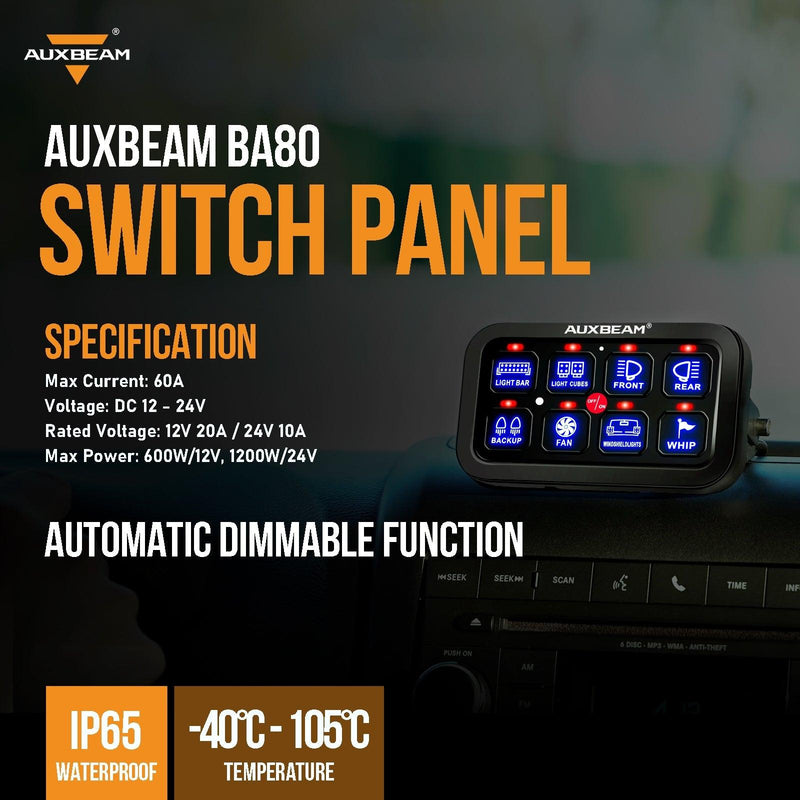 Load image into Gallery viewer, Single Series 6/8 Gang LED Switch Panel,Off Road Light Controller