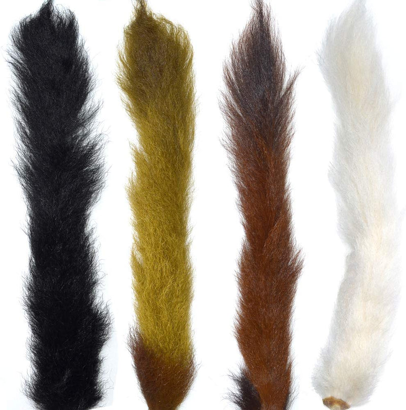 Load image into Gallery viewer, Select Grade Calf Tails - Kiptails - Master Pack - 4 Colors - Natural White Black Brown Olive