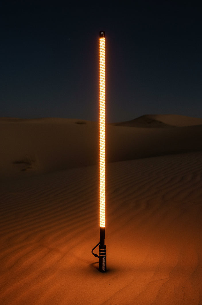Load image into Gallery viewer, V2 Black Out LED Whip: The Ultimate Stealth Single