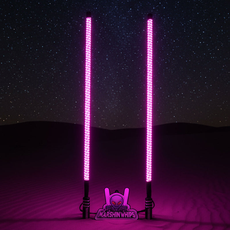Load image into Gallery viewer, V2 Black Out LED Whip Set: The Ultimate Stealth