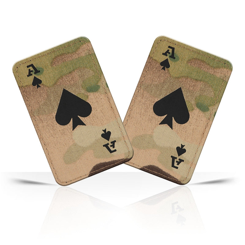 Load image into Gallery viewer, M-Tac patch Ace of Spades Laser Cut - (Set of 2)