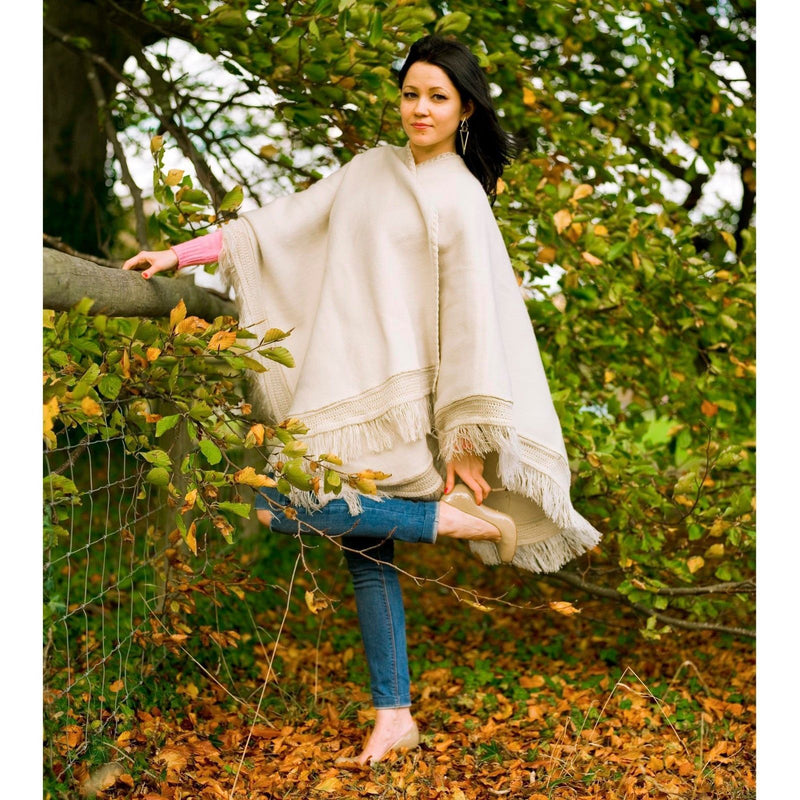 Load image into Gallery viewer, Cape Wrap Solid Alpaca Poncho