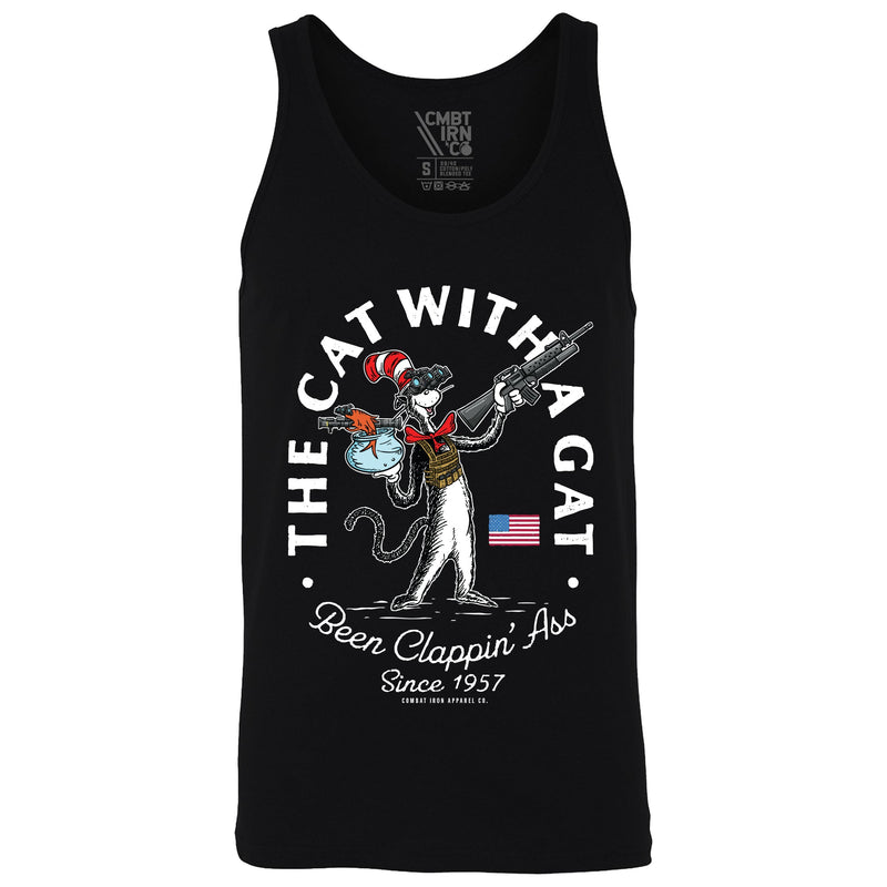 Load image into Gallery viewer, Cat With A Gat Men's Tank
