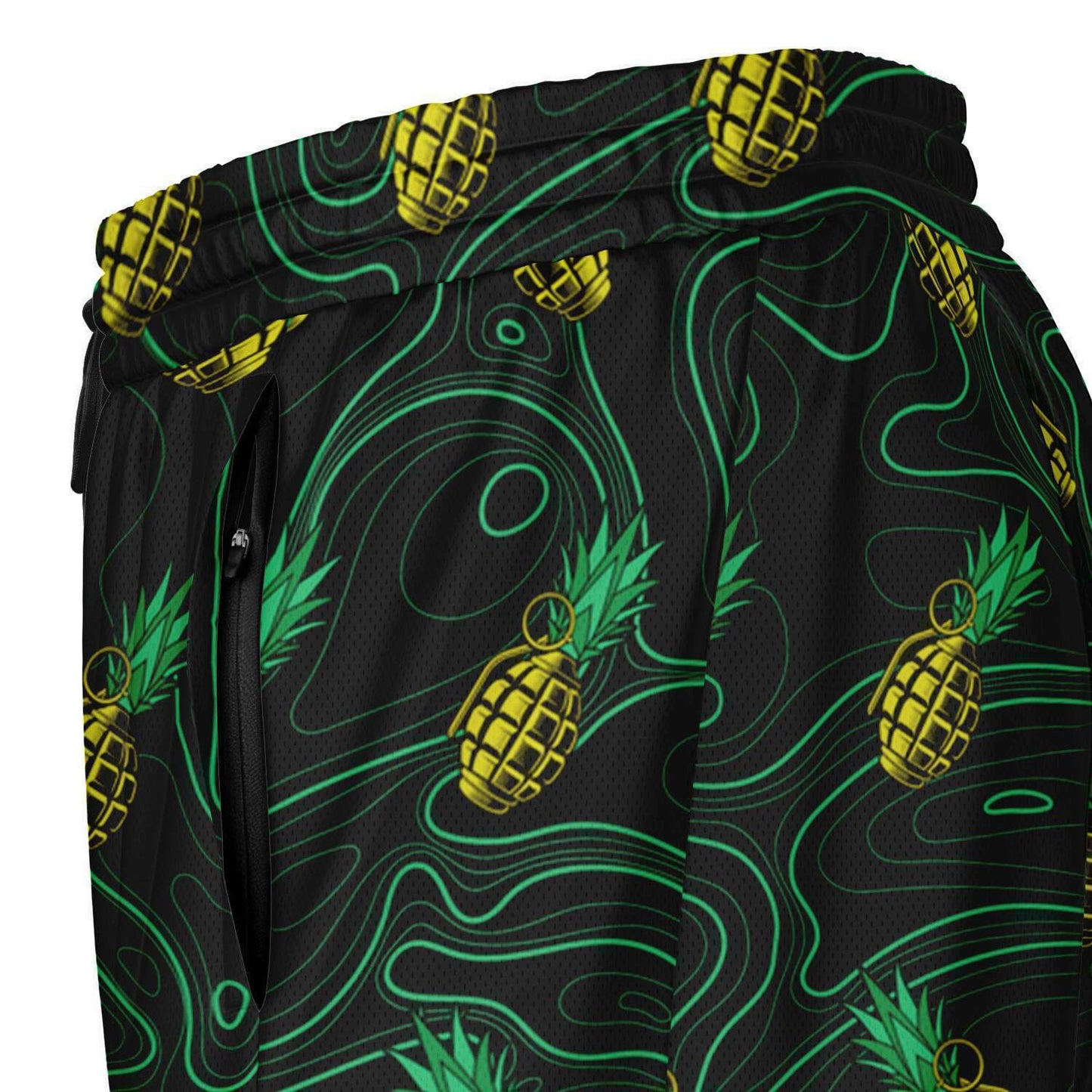 Rad Palm Pineapple Death Men's 2-in-1 Shorts