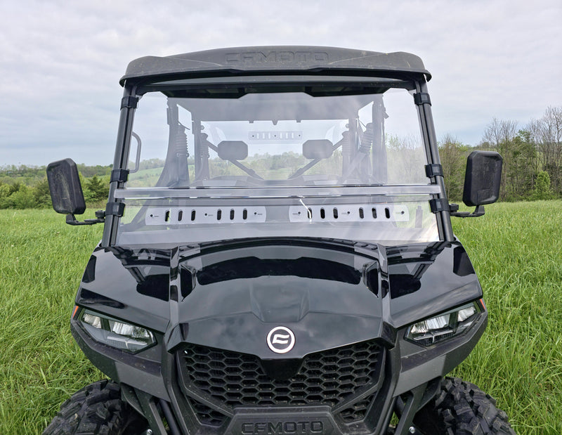 Load image into Gallery viewer, CFMoto UForce 800 XL - 2 Pc Scratch-Resistant Windshield with Vent and Clamp Options