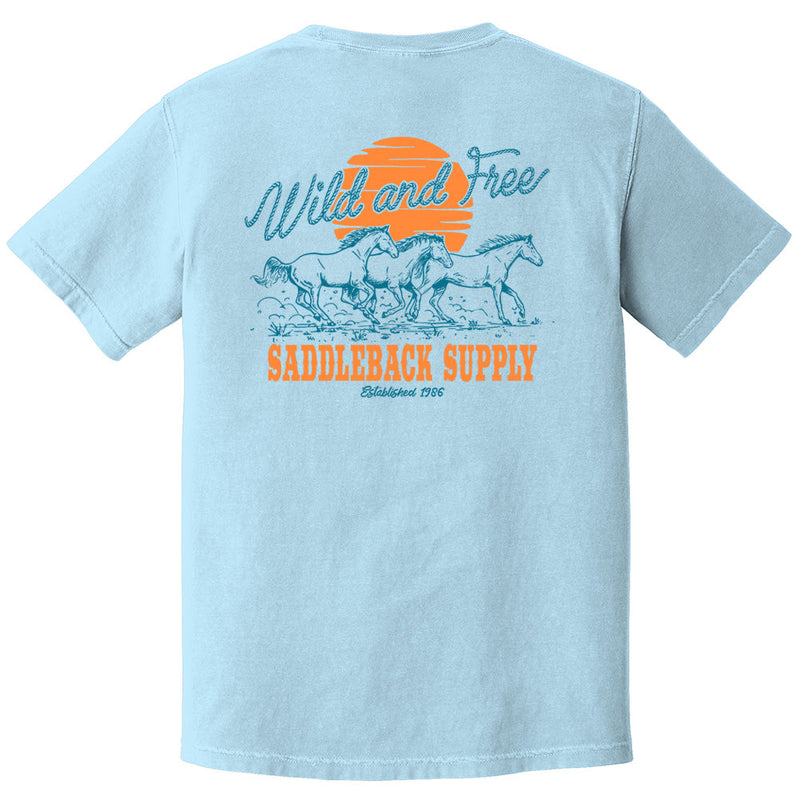 Load image into Gallery viewer, Wild and Free Pigment Tee