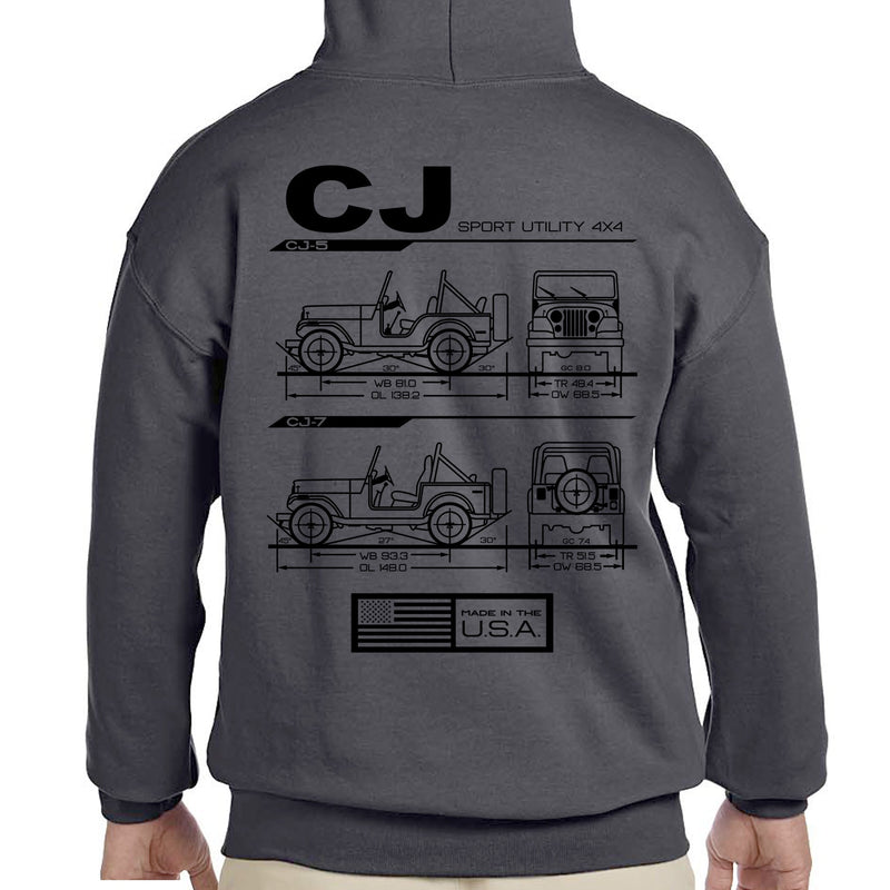 Load image into Gallery viewer, CJ Blueprint Pullover Hoodie