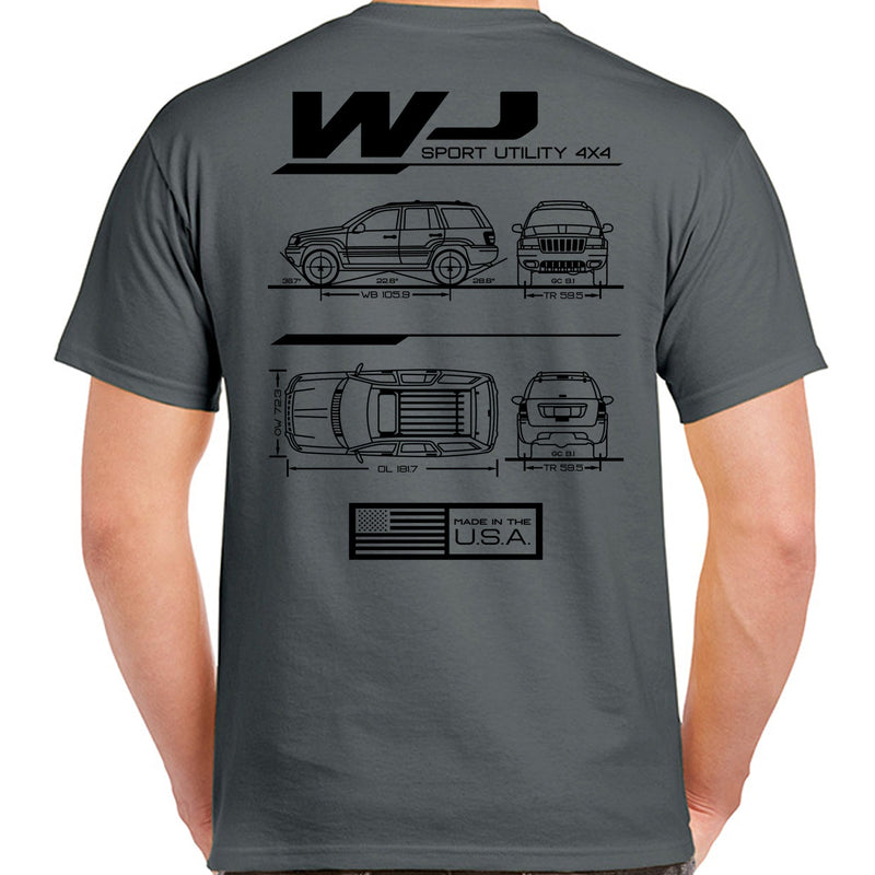 Load image into Gallery viewer, WJ Blueprint T-Shirt