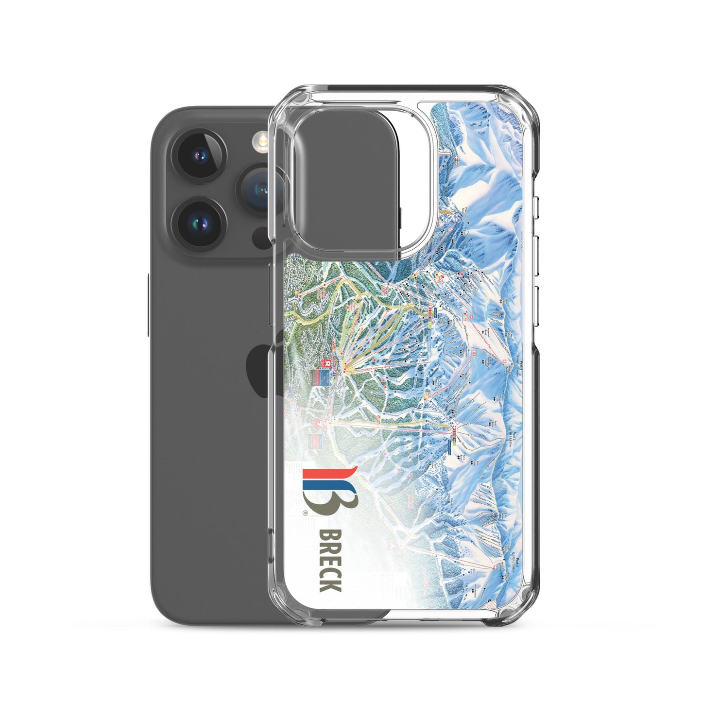 Breckenridge Trail Map iPhone Case