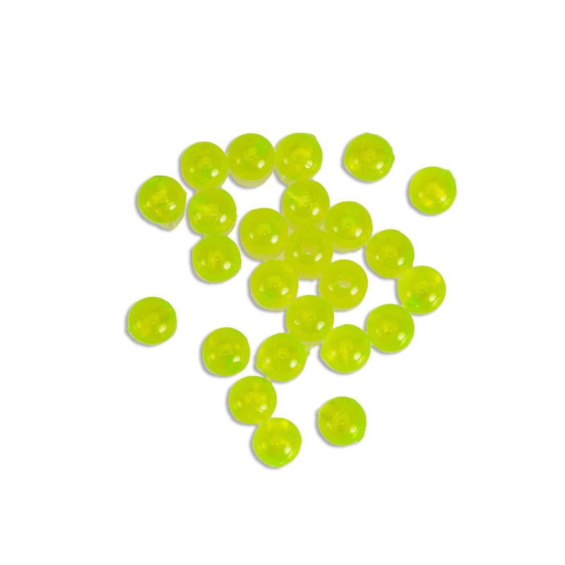 Load image into Gallery viewer, Clear Chartreuse Yellow 6MM Beads (20pack)