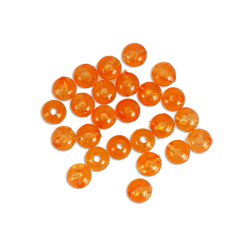 Load image into Gallery viewer, Clear Orange 6MM Beads (20pack)