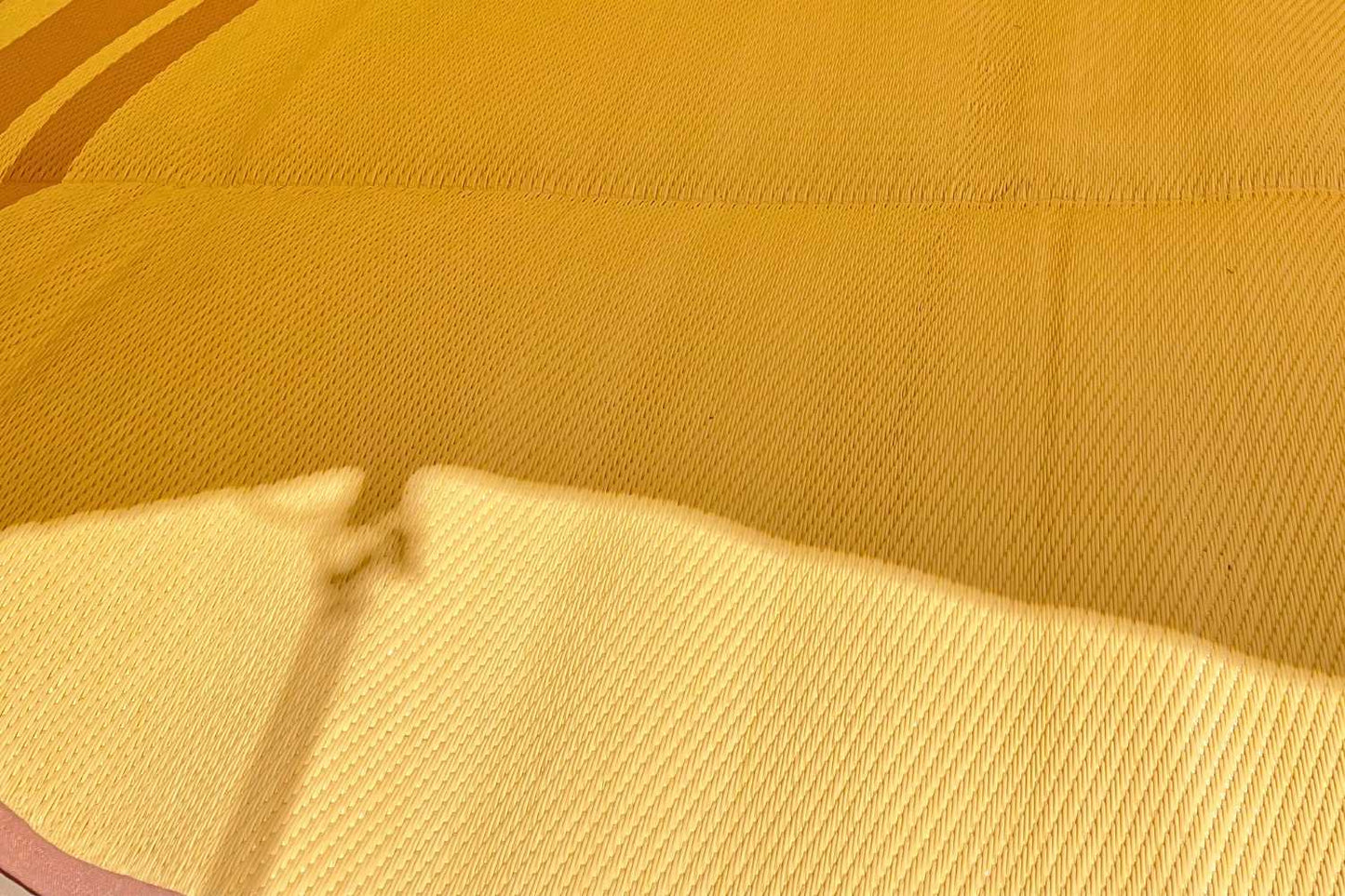 Striped Bell Tent Floor Matting | Citrus Tones | 13' (4M)