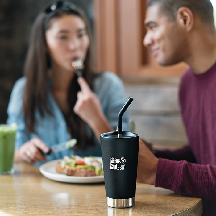Load image into Gallery viewer, Straw 2-Pack with Brush - Black