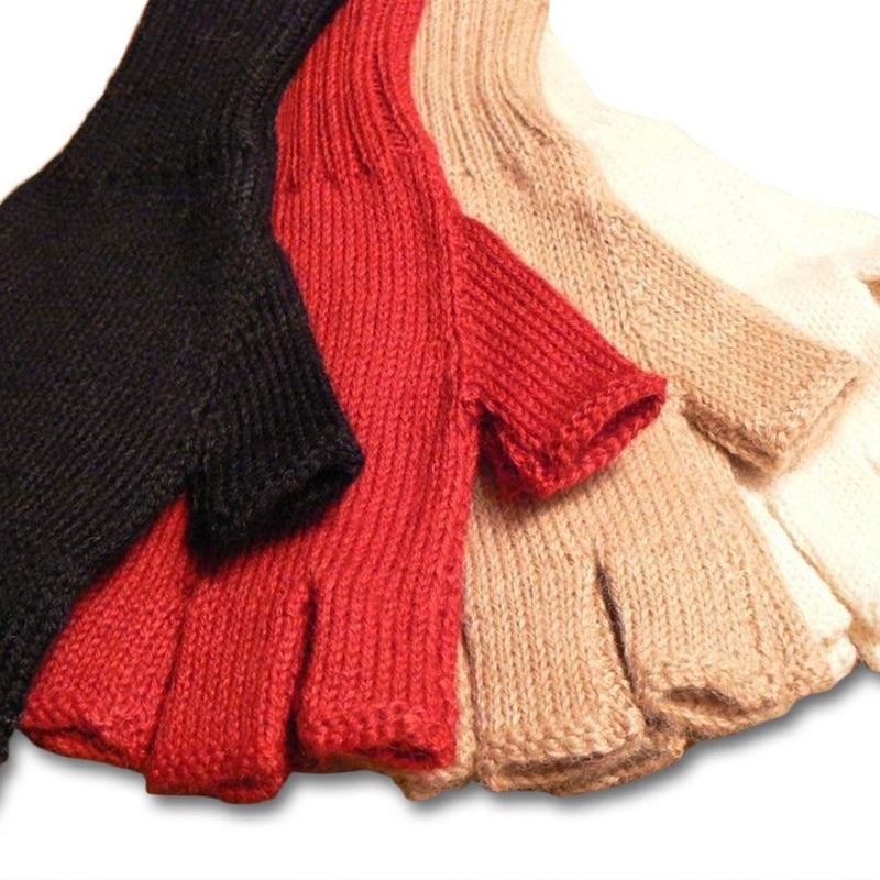 Load image into Gallery viewer, Colorful 100% Alpaca Fingerless Knit Alpaca Gloves