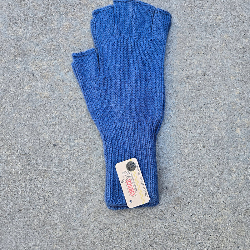 Load image into Gallery viewer, Colorful 100% Alpaca Fingerless Knit Alpaca Gloves