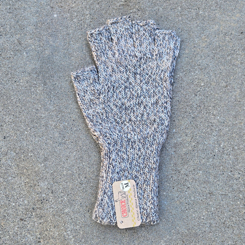 Load image into Gallery viewer, Colorful 100% Alpaca Fingerless Knit Alpaca Gloves