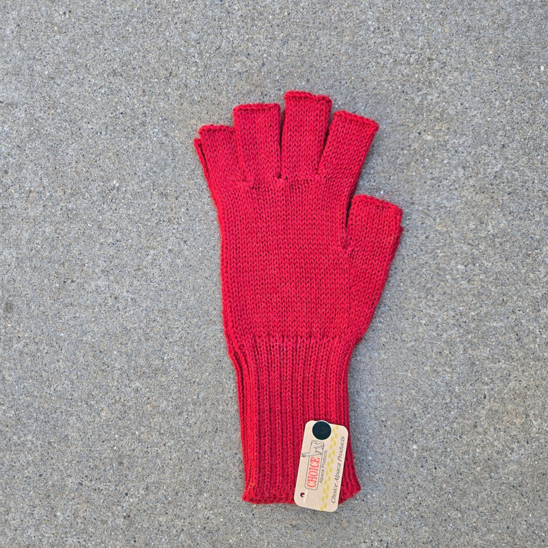 Load image into Gallery viewer, Colorful 100% Alpaca Fingerless Knit Alpaca Gloves