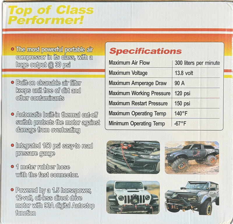 Load image into Gallery viewer, Combo Pac 300LPM 12V Twin Cylinder Heavy Duty Offroad, Overland Air Compressor