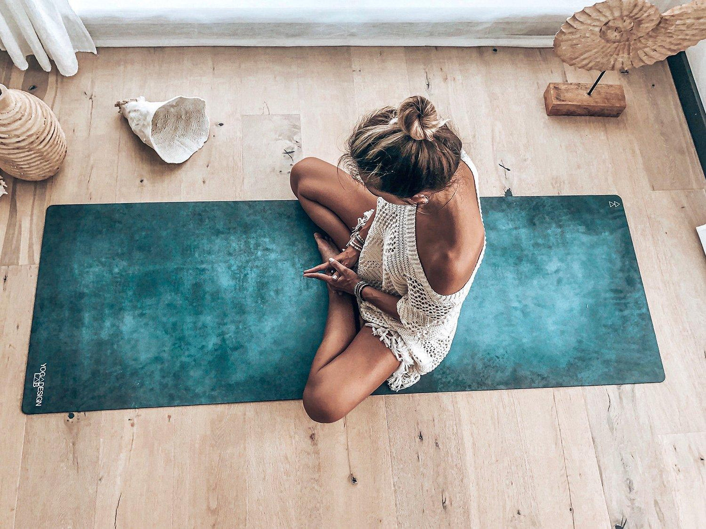 Combo Yoga Mat - Aegean Green