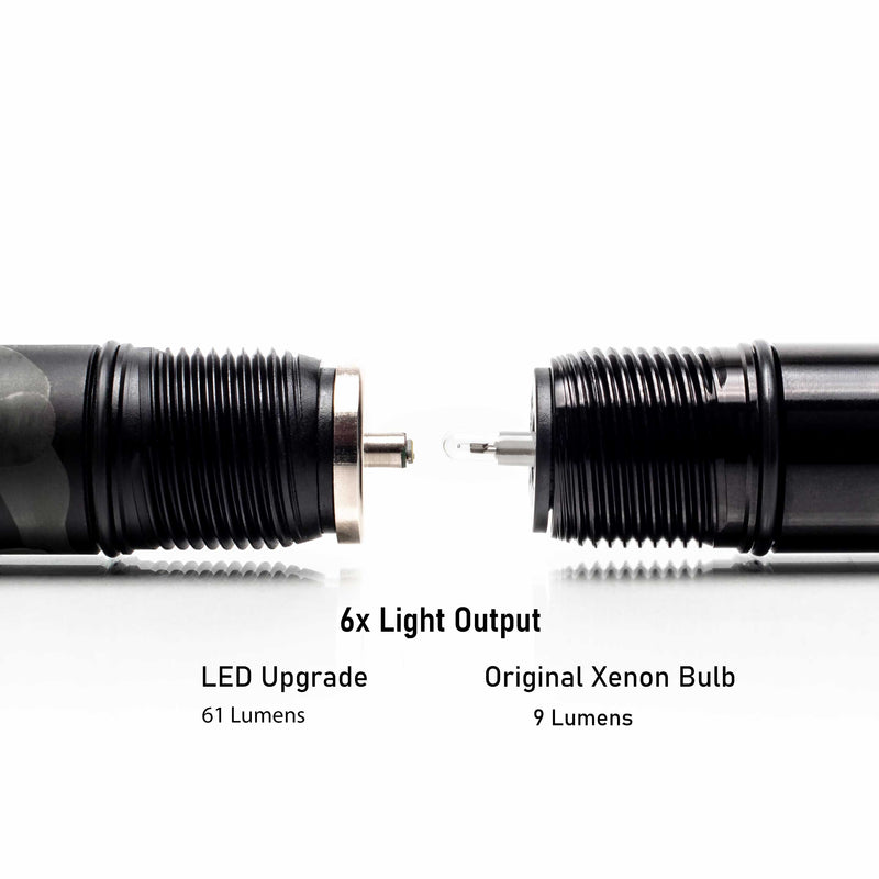 Load image into Gallery viewer, bi-pin led upgrade replacement conversion retrofit bulb for mini 2 aaa maglite flashlight parts by litt industries