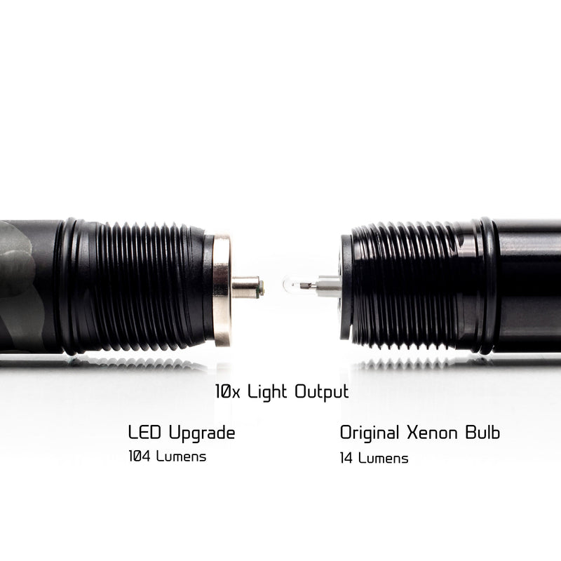 Load image into Gallery viewer, bi-pin led upgrade conversion retrofit bulb kit parts for mini maglite 2aa 2 aa by litt industries