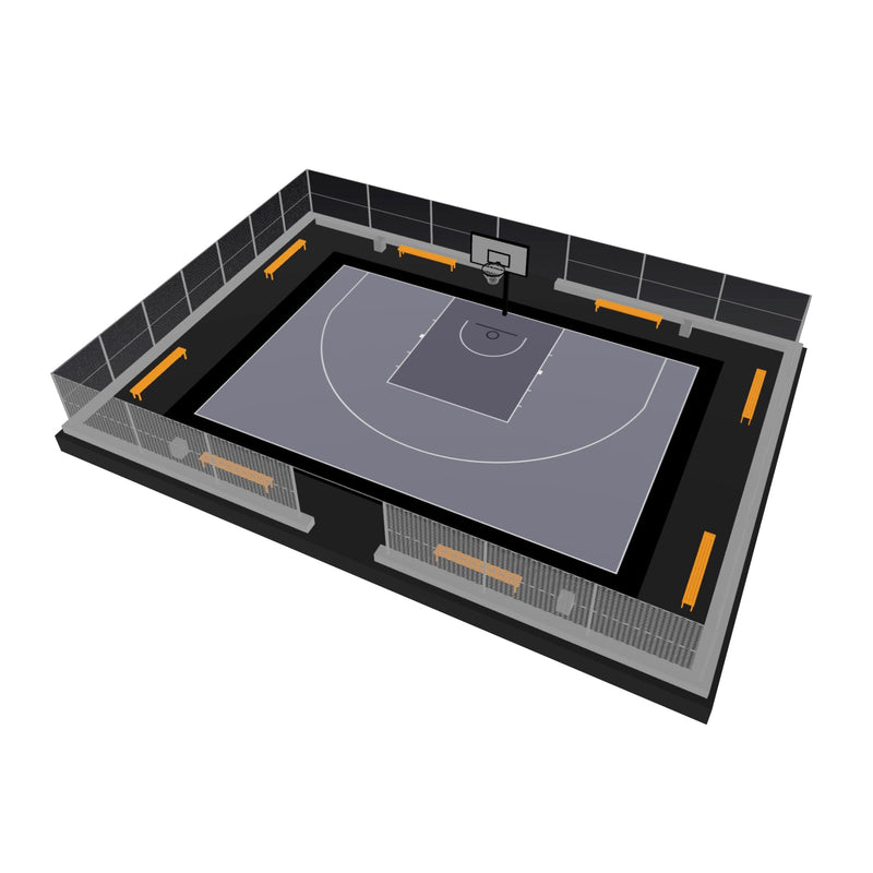 Load image into Gallery viewer, Enlio Official FIBA 3X3 Basketball Court
