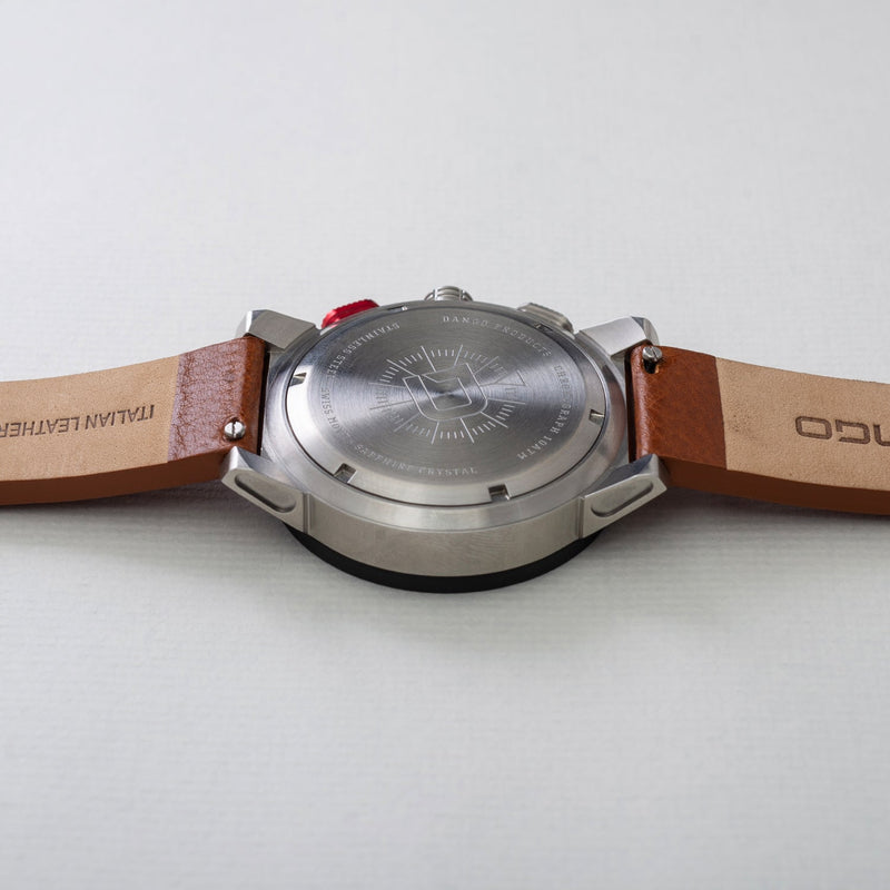 Load image into Gallery viewer, CR-01 - Chrono Watch with Italian Leather Strap - Whiskey Brown