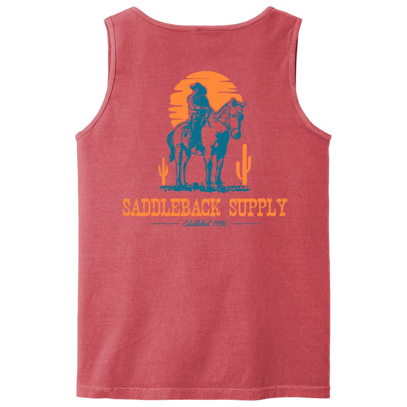 Load image into Gallery viewer, Cowboy & Trusty Steed Pigment Tank Top
