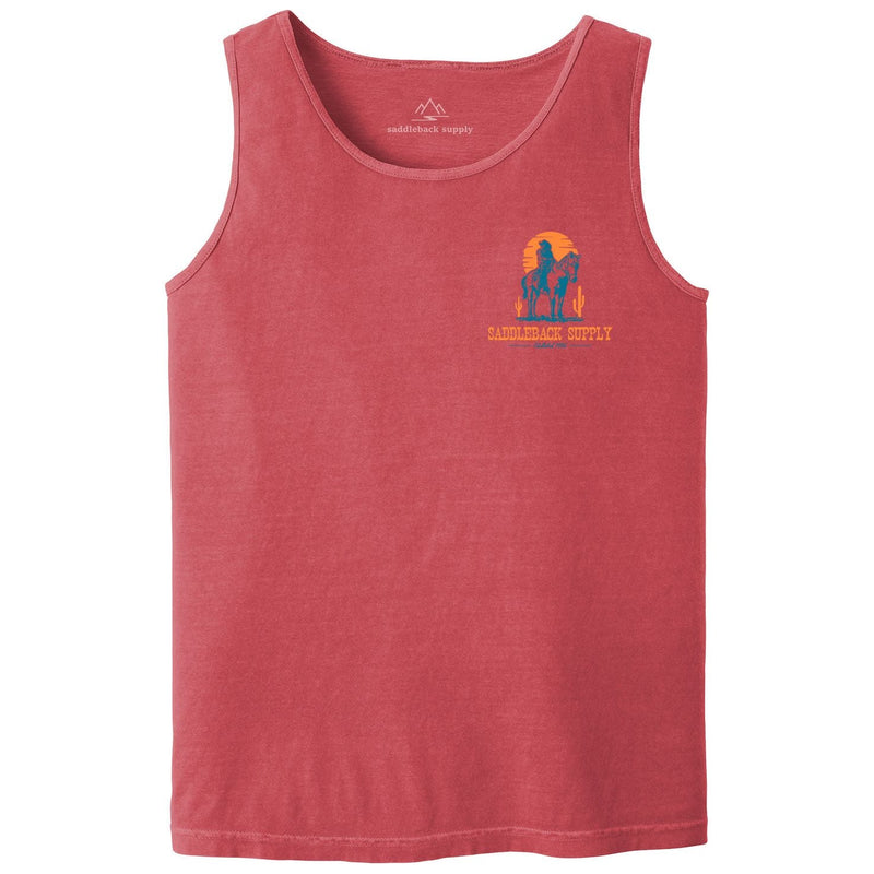 Load image into Gallery viewer, Cowboy & Trusty Steed Pigment Tank Top