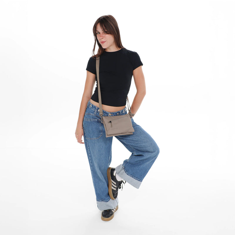 Load image into Gallery viewer, Zoom | Slim RFID Crossbody - Desert Pink