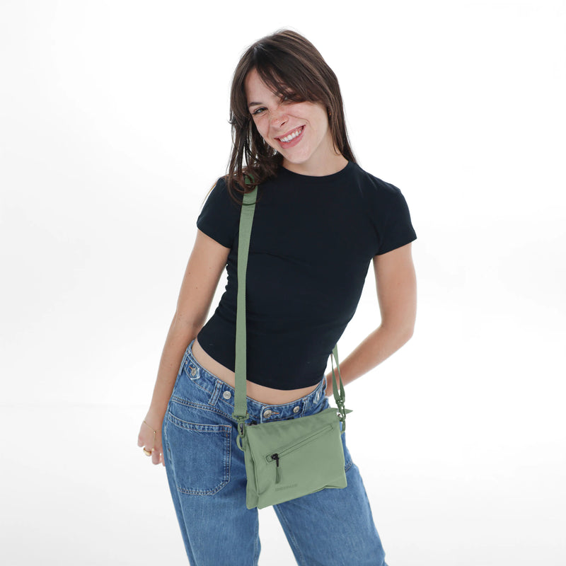 Load image into Gallery viewer, Zoom | Slim RFID Crossbody - Desert Pink
