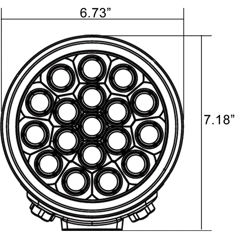 Load image into Gallery viewer, 6" TPX Transporter 18-LED Driving Light