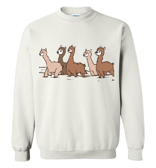 Load image into Gallery viewer, Curious Alpacas Gildan Crewneck Sweatshirt